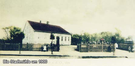 Die Stadtmühle um 1900 